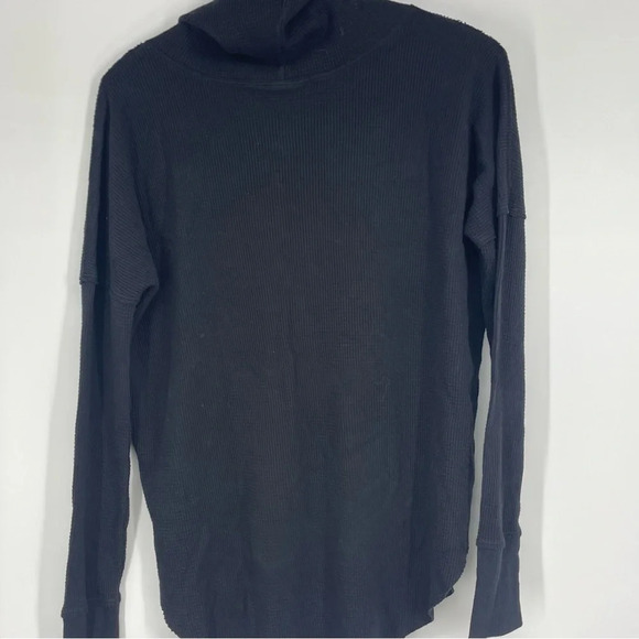 Tna black waffle knit turtleneck shirt small - Picture 4 of 7